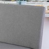 Powell Set of 2 Barnes Upholstered Counter Bench Black/Gray - 4 of 4