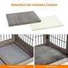 Dog Crate Furniture with 3 Doors,39.4'' Large 2 Drawer & Cushion,Wooden House Kennel for Medium/Large Dog - 3 of 4