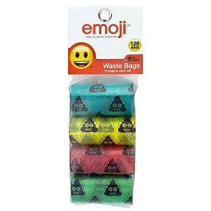 Multipet Emoji Dog Poop Waste Bags for Waste Refuse Cleanup (120 Count) - 1 of 1