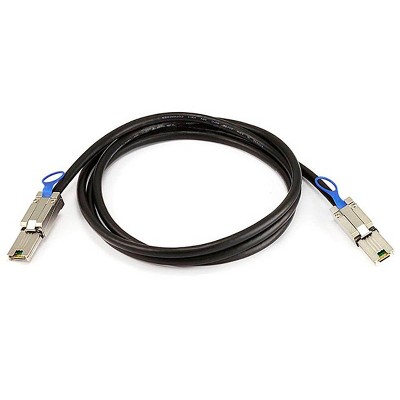 Monoprice Data Cable - 2 Meter - Black | 28AWG External Mini SAS 26-pin (SFF-8088) Male to Mini SAS 26-pin (SFF-8088) Male Cable