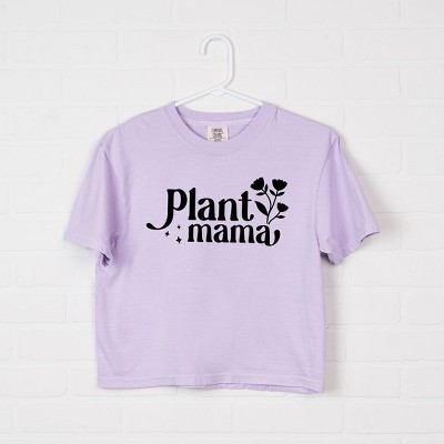Simply Sage Market Women's Floral Plant Mama Short Sleeve Relaxed Fit Cropped Tee