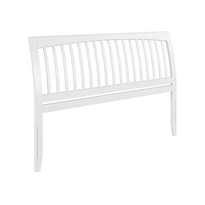 AFI Furnishings Orleans Full Sleigh Solid Wood Slat Headboard, Walnut