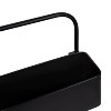 21" x 14" Yeager Metal Wall Pocket Organizer with Hooks Black - Kate & Laurel All Things Decor: Office Wall Organization, Desk Accessory - image 3 of 4