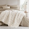 FIONECA Ruched Fur Throw 50x60" - 4 of 4