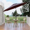 Jojoka 9Ft Patio Umbrella,8 Sturdy Ribs Outdoor Table Umbrella with Crank Lift & Push Button Tilt - 2 of 4
