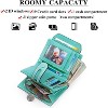 FATMOON Small Wallet for Women,Rfid Blocking Genuine Leather Bifold Wallet Holder for Women with Zipper Coin Pocket 2 ID Windows - 4 of 4