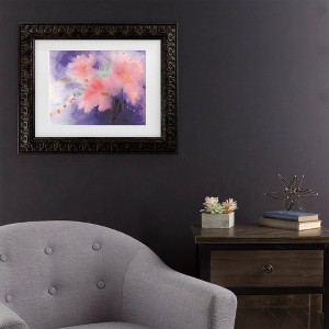 Trademark Fine Art Sheila Golden Violet Variations Matted Framed Art - 1 of 4