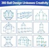 5 Star Super Deals Kids Tent Fort Building Kit – 360° Connectors for STEM Learning with BPA-Free Plastic, 48 Tubes 31 Balls 90 Clips for Tents - 4 of 4