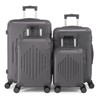 Karl Home 4 Piece Set ABS Trolley Cases Iron Trolley Rod Grey - 2 of 4
