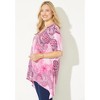 Catherines Women's Plus Size Sparkle & Swirl Tunic - 4 of 4