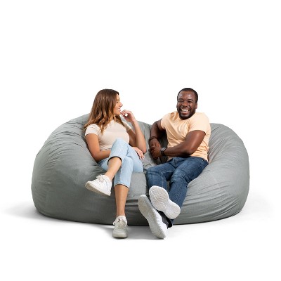Big Joe Bean Bag Chair with Removeable Cover, Foam Filled, Multiple Sizes and Fabrics, All Ages