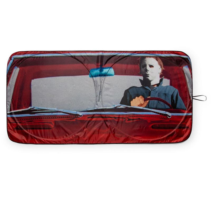 Surreal Entertainment Halloween Michael Myers Sunshade for Car Windshield | 64 x 32 Inches, 1 of 10