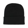 Tigercat Unisex Adult Black Cuffed Knit Beanie CV029 - 3 of 3