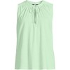 Lands' End Women's Linen Blend Notch Neck Swing Tank Top - 3 of 4