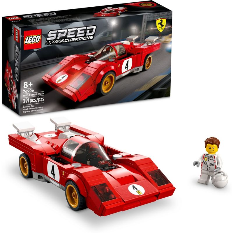 LEGO Speed Champions 1970 Ferrari 512 M Sports Car Toy 76906, 1 of 11