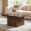Hommoo Square Coffee Table, 31.5-Inch Wood Center Table Cocktail Table - 2 of 4