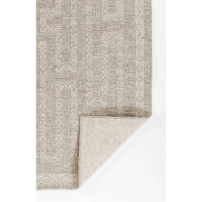 Hampton Gray Rectangular Synthetic Indoor/Outdoor Rug 5' x 7'