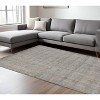 Gray And Light Brown Wool Abstract Hand Woven Area Rug - 2 of 4