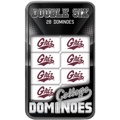 MasterPieces Officially Licensed NCAA Montana Grizzlies 28 Piece Dominoes Game for Adults