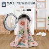 Floral rug (2'x6') for hallway, kitchen rug, ultra-thin soft, non-slip, washable, stain-resistant, bohemian style velvet rug - 2 of 4