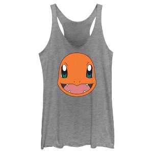 Women's Pokemon Charmander Smile Racerback Tank Top - 1 of 4