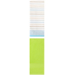 REGALWOVEN Striped Pattern Cotton Bathroom Hand Towel for Face Hair 13" x 30"/13" x 27" 2 Packs - 1 of 4