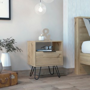 GDFStudio Callie Farmhouse 2-Tier Nightstand - 1 of 4