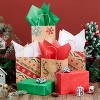 Joyfy 72 Sheets Glitter Tissue Paper for Gift Bags - Red, Green, White for Gift Wrapping, 20" x 20" Christmas Paper for DIY Craft Decor - 4 of 4