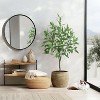 4FT Artificial Eucalyptus Tree, Faux Potted Plant with Realistic Silk Leaves, Indoor Outdoor Decor for Home, Living Room, Bedroom, Office - 4 of 4