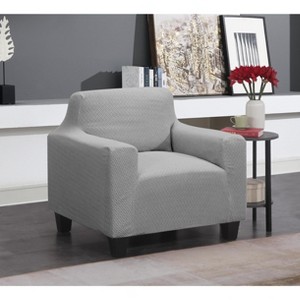 J&V TEXTILES Super Stretch Sofa Slipcover – Spandex Non Slip Soft Couch Sofa Cover, Washable Furniture Protector - 1 of 4