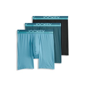 Jockey Men's Infinite Cool Microfiber Stretch 8" Long Leg Boxer Brief - 3 Pack - 1 of 4