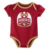 NFL San Francisco 49ers Baby Girls' Onesies 3pk Set - image 4 of 4