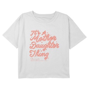 Girls Gilmore Girls Mother Daughter Thing Logo Cropped T-Shirt - 1 of 4