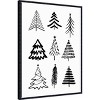 Amanti Art Christmas Trees 3 by Kristina N. Canvas Wall Art Print Framed 23-in. W x 30-in. H. - 2 of 4
