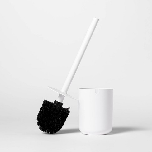 Toilet Brush and Holder Set, Compact Toilet Bowl Brush and Holder, Hidden  Toilet Cleaner Brush, Flexible Toilet Brush for Deep Cleaning, Toilet Bowl