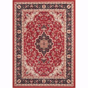 Well Woven Kings Court Gene Non-Slip Oriental Medallion Area Rug - Entryway, Kitchen & Laundry Room -Machine-Washable, Low Looped Pile - 1 of 4