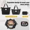 5-Piece Softside Luggage Set,Expandable Lightweight Suitcases with Spinner Wheels,Travel Duffel Bag and Toiletry Bag (20"/24"/28")-Cuddlewood - 3 of 4