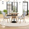 Martha Stewart Lily Pond Indoor-Outdoor Bistro Dining Table with 2 Stackable Bistro Chairs - 2 of 4