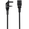 Monoprice Power Cord - 6 Feet - Black | BS 1363 (UK) to IEC 60320 C13, 18AWG, 5A/1250W, 250V, 3-Prong, Fused - 2 of 4