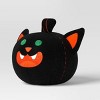 Fabric Pumpkin Black Cat Figurine - Hyde and EEK! Boutique™ - 3 of 4