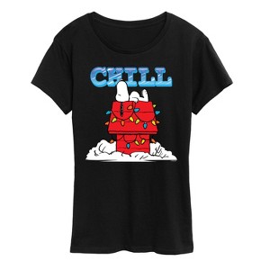 Women's - Peanuts - Snoopy Chill Short Sleeve Graphic T-Shirt - 1 of 4