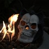 COWLOWN Demon Skull Fireplaces, Heat-Resistant Metal Halloween Decor - 3 of 4