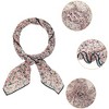 INSPIRE CHIC Women's Chiffon Scarves Floral Print Square Neckerchief 25.6" X 25.6" - 4 of 4