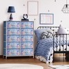 Sorbus 10 Drawers Dresser - Furniture Storage for Bedroom, Closet, Office Organization - Steel Frame, Wood Top, Fabric Bins - 2 of 4