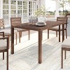 Martha Stewart Bedford 60" Indoor-Outdoor Patio Table with Brushed Woodgrain Aluminum Finish - 2 of 4