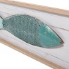 StyleCraft Set of 3 Metal School of Three Fish Wall Art Panels: Nautical Theme, Includes Mounting Hardware - 4 of 4