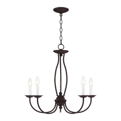 Livex Lighting Home Basics 5 - Light Chandelier in  Bronze