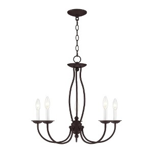 Livex Lighting Home Basics 5 - Light Chandelier in  Bronze - 1 of 4