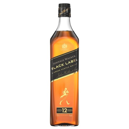 Walker : Johnnie - Scotch Label Target Bottle Black Whisky 750ml