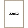 PosterPalooza | 22x32 Thin Barnwood Picture Frame, UV Acrylic, 2 Finishes - Grey and Black - 2 of 4